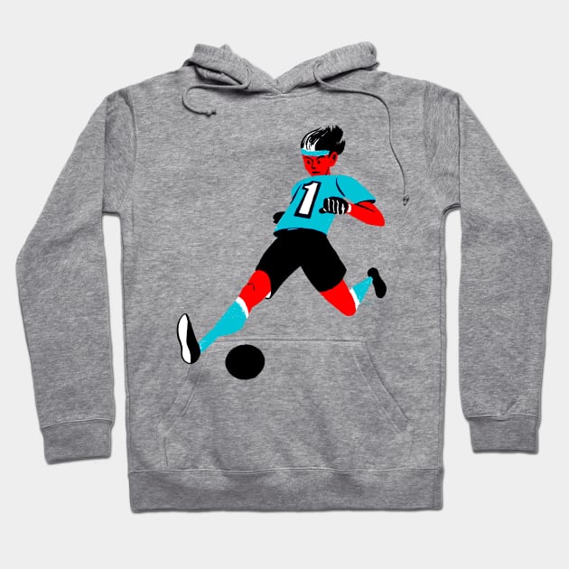 Soccer Woman Hoodie by CoolCharacters